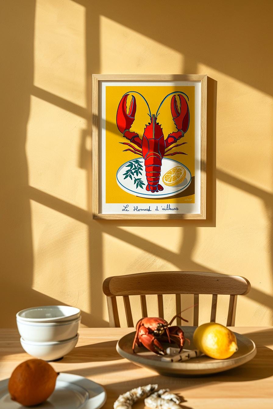 Homard & Citron — illustration Kilmo Studio — vue 3