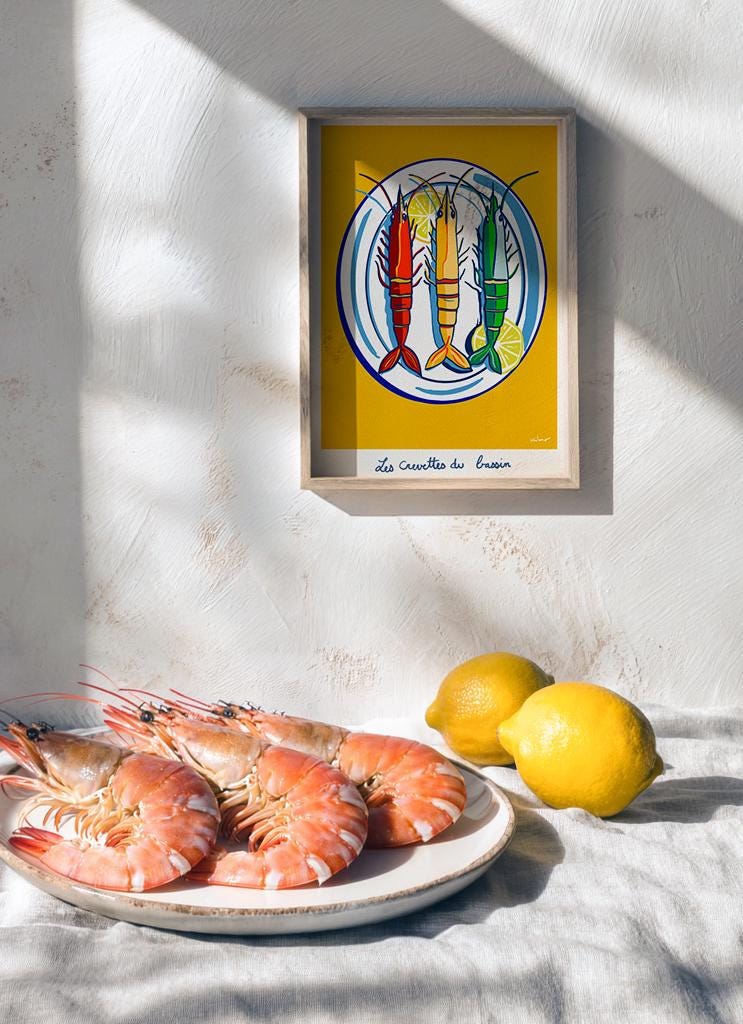 Les Crevettes du Bassin — illustration Kilmo Studio — vue 2