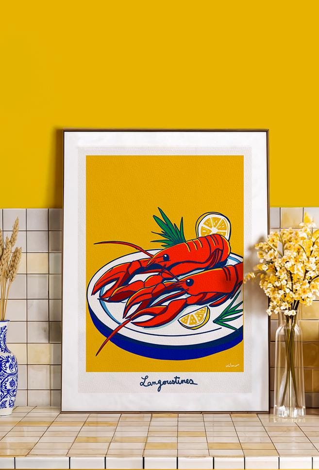 Langoustines — illustration Kilmo Studio