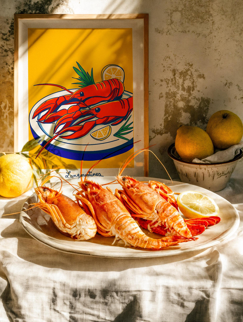 Langoustines — illustration Kilmo Studio — vue 2