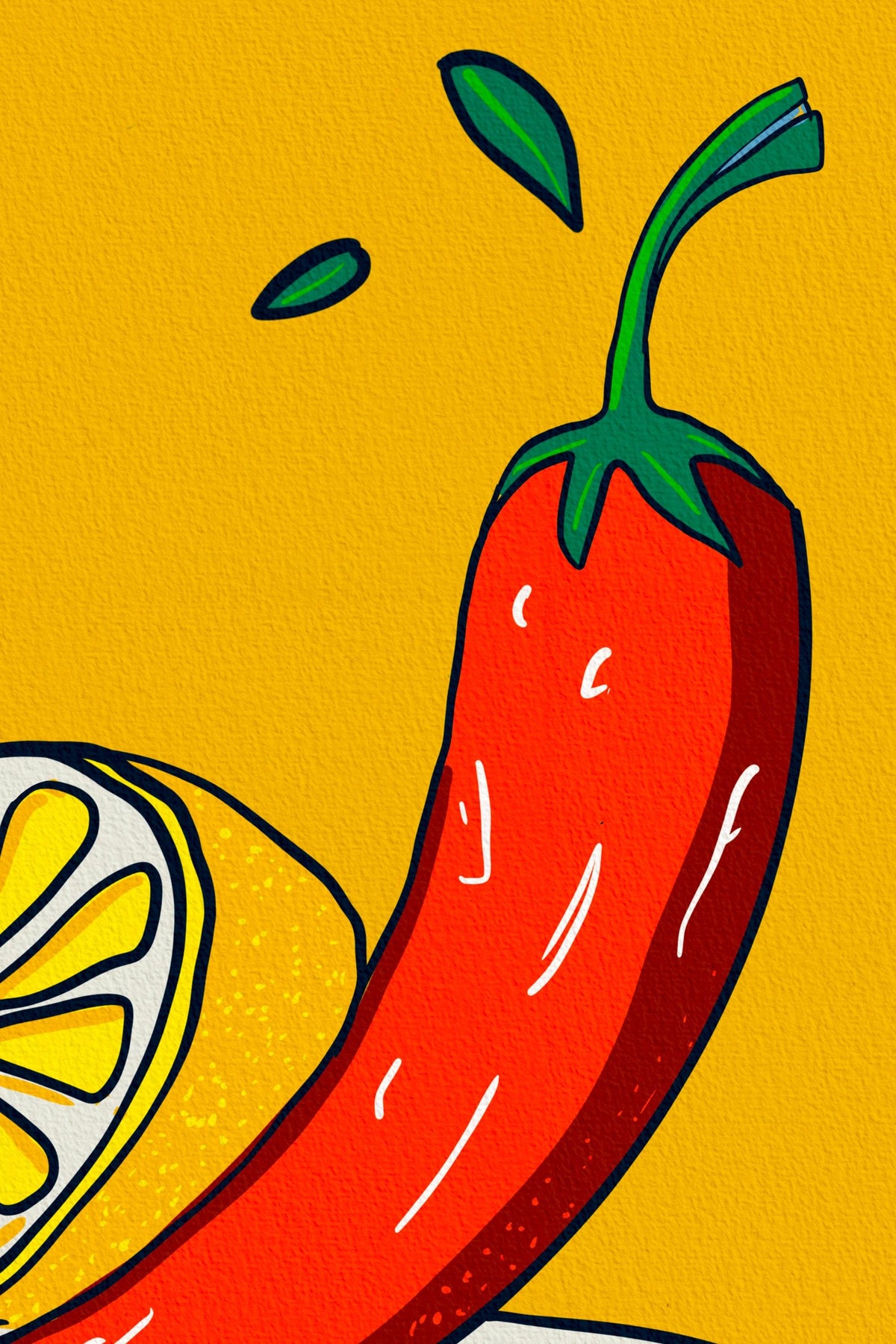 Citron, Piment & Ail — illustration Kilmo Studio — vue 4