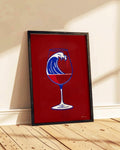 Verre de Vin & Vague — illustration Kilmo Studio