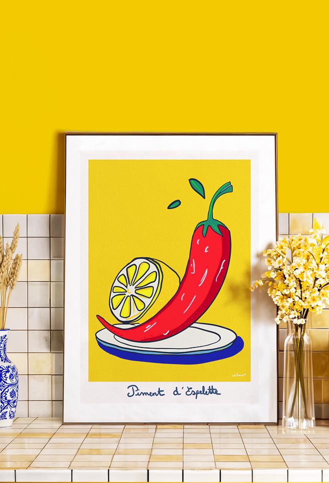 Piment d’Espelette & Citron — illustration Kilmo Studio