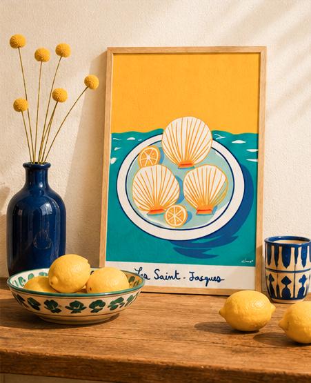 Coquilles Saint-Jacques — illustration Kilmo Studio — vue 5