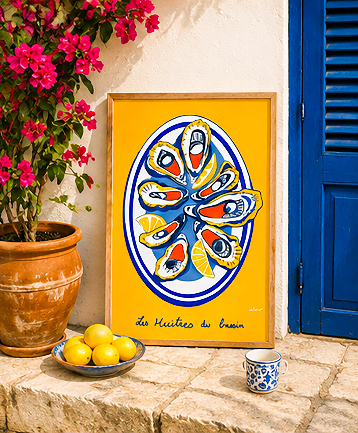Huîtres du Bassin — illustration Kilmo Studio