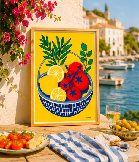 Panier Méditerranéen — illustration Kilmo Studio — vue 4