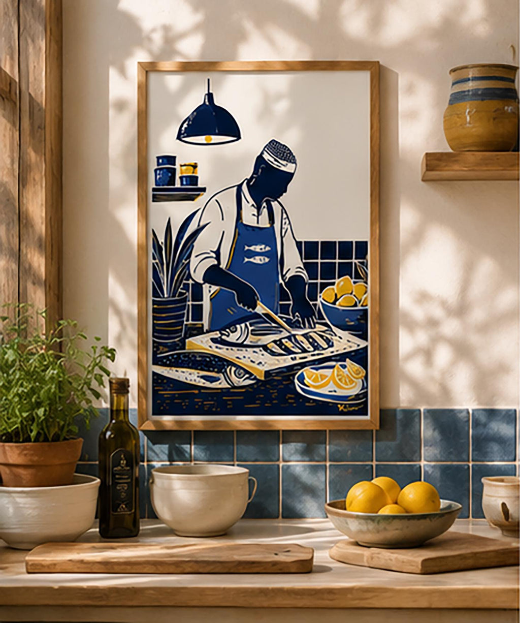 Le Poissonnier — illustration Kilmo Studio — vue 3