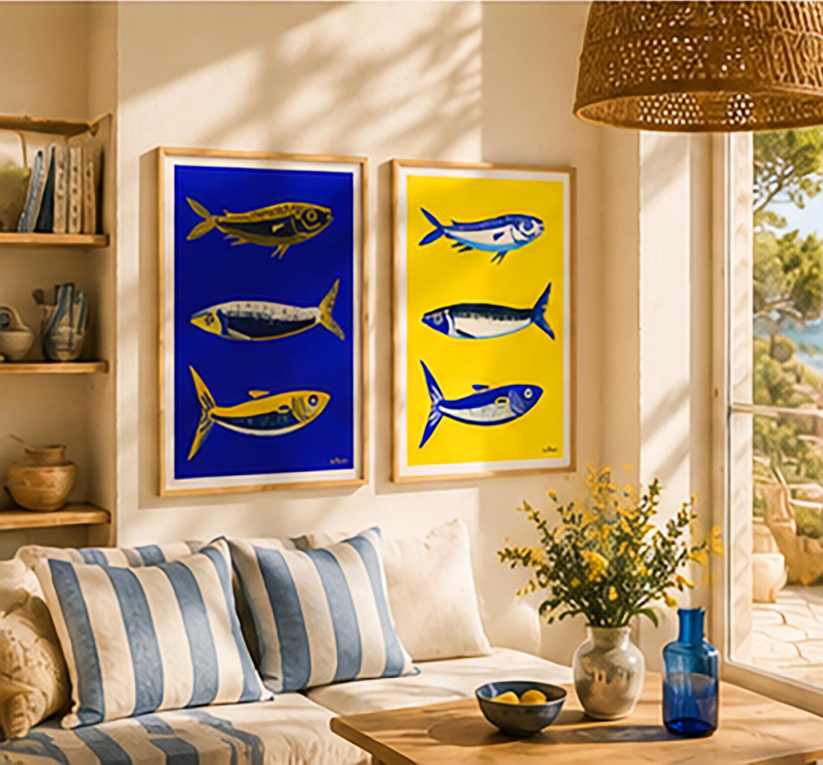 Duo Poissons — illustration Kilmo Studio — vue 2