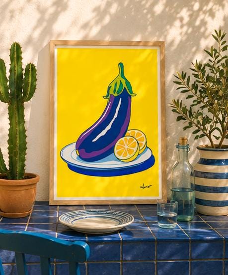 Aubergine & Citron — illustration Kilmo Studio — vue 3