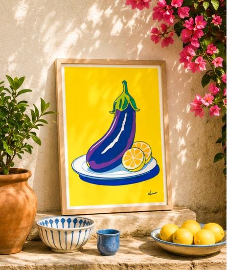 Aubergine & Citron — illustration Kilmo Studio — vue 2