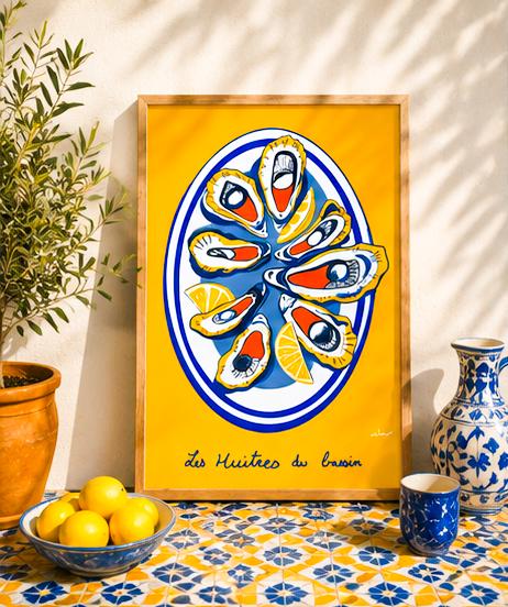 Huîtres du Bassin — illustration Kilmo Studio — vue 5