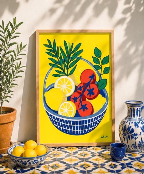 Panier Méditerranéen — illustration Kilmo Studio — vue 2
