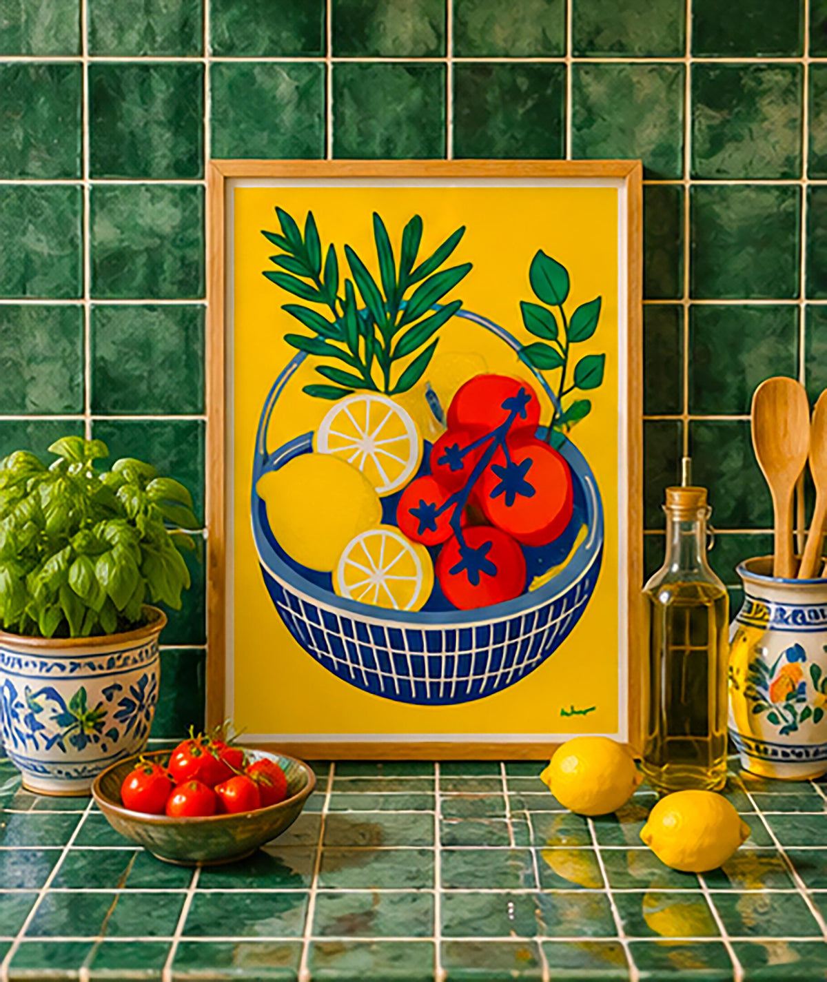 Panier Méditerranéen — illustration Kilmo Studio