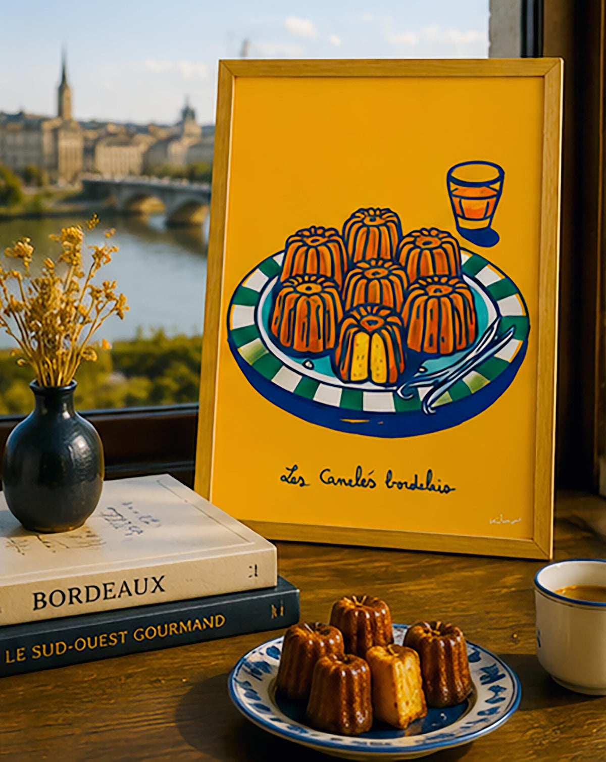 Canelés bordelais — illustration Kilmo Studio — vue 3