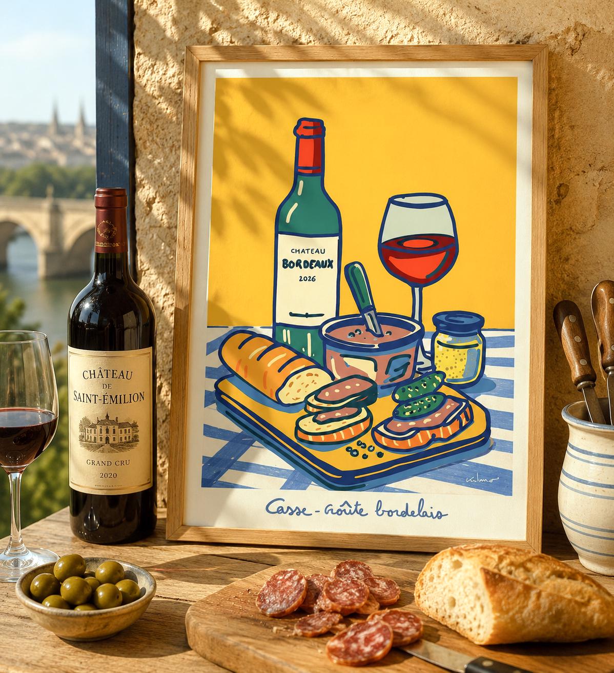 Casse-Croûte bordelais — illustration Kilmo Studio — vue 3