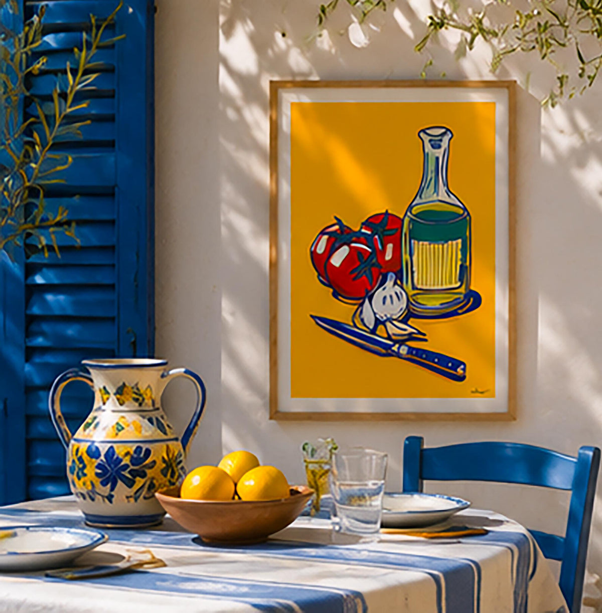 Huile d’Olive & Tomates — illustration Kilmo Studio — vue 2