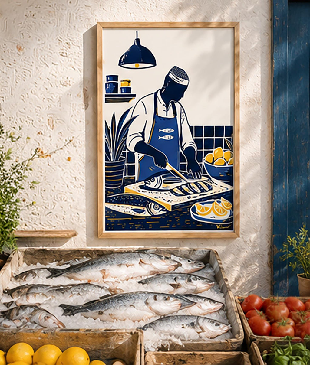 Le Poissonnier — illustration Kilmo Studio — vue 6