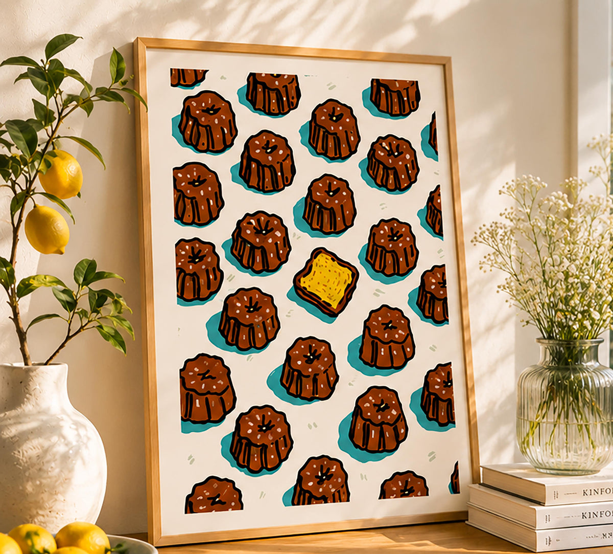 Canelé de Bordeaux — illustration Kilmo Studio — vue 4