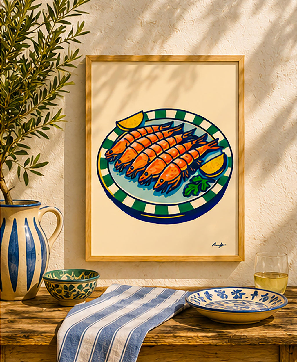 Crevettes & Citrons — illustration Kilmo Studio — vue 3