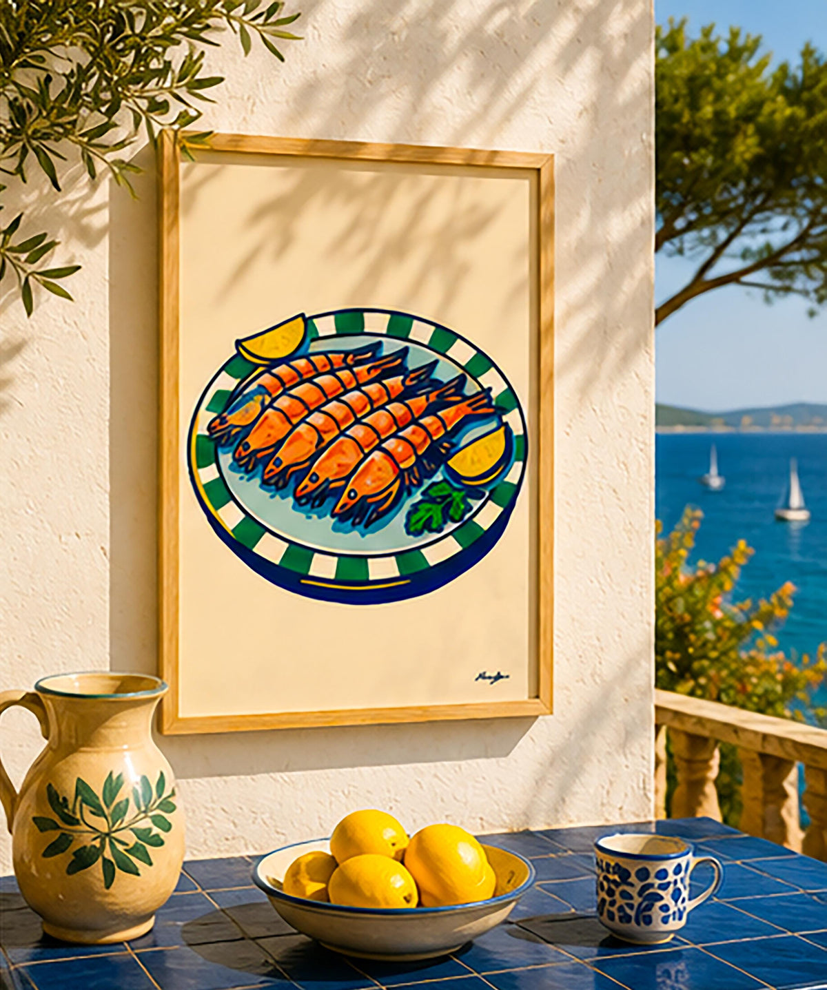 Crevettes & Citrons — illustration Kilmo Studio — vue 4