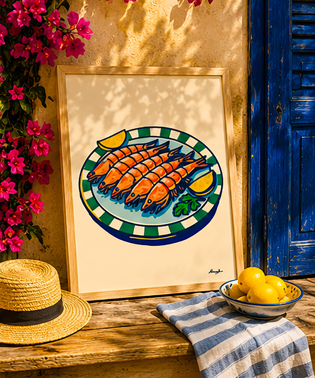 Crevettes & Citrons — illustration Kilmo Studio — vue 5