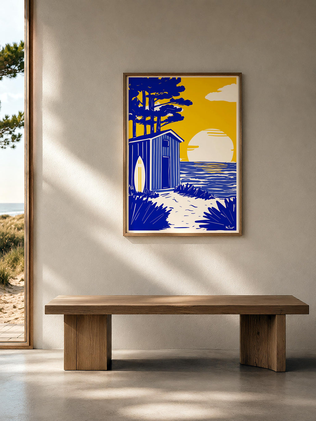 Cabane de Plage & Surf — illustration Kilmo Studio — vue 3
