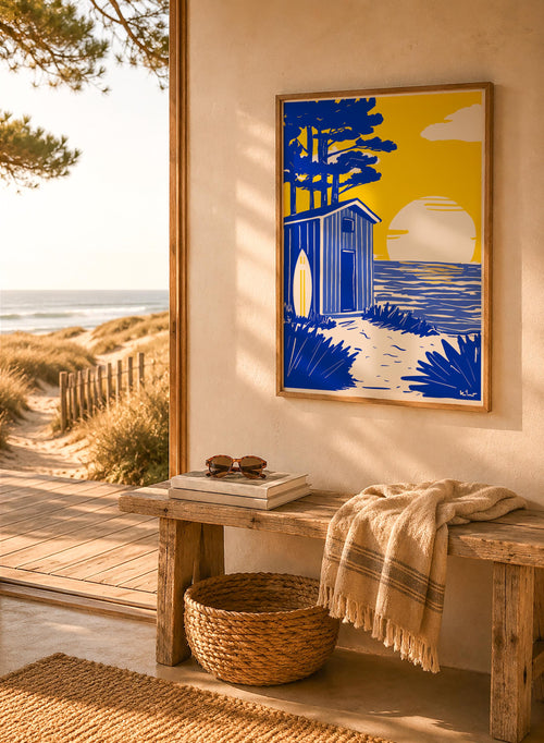 Cabane de Plage & Surf — illustration Kilmo Studio