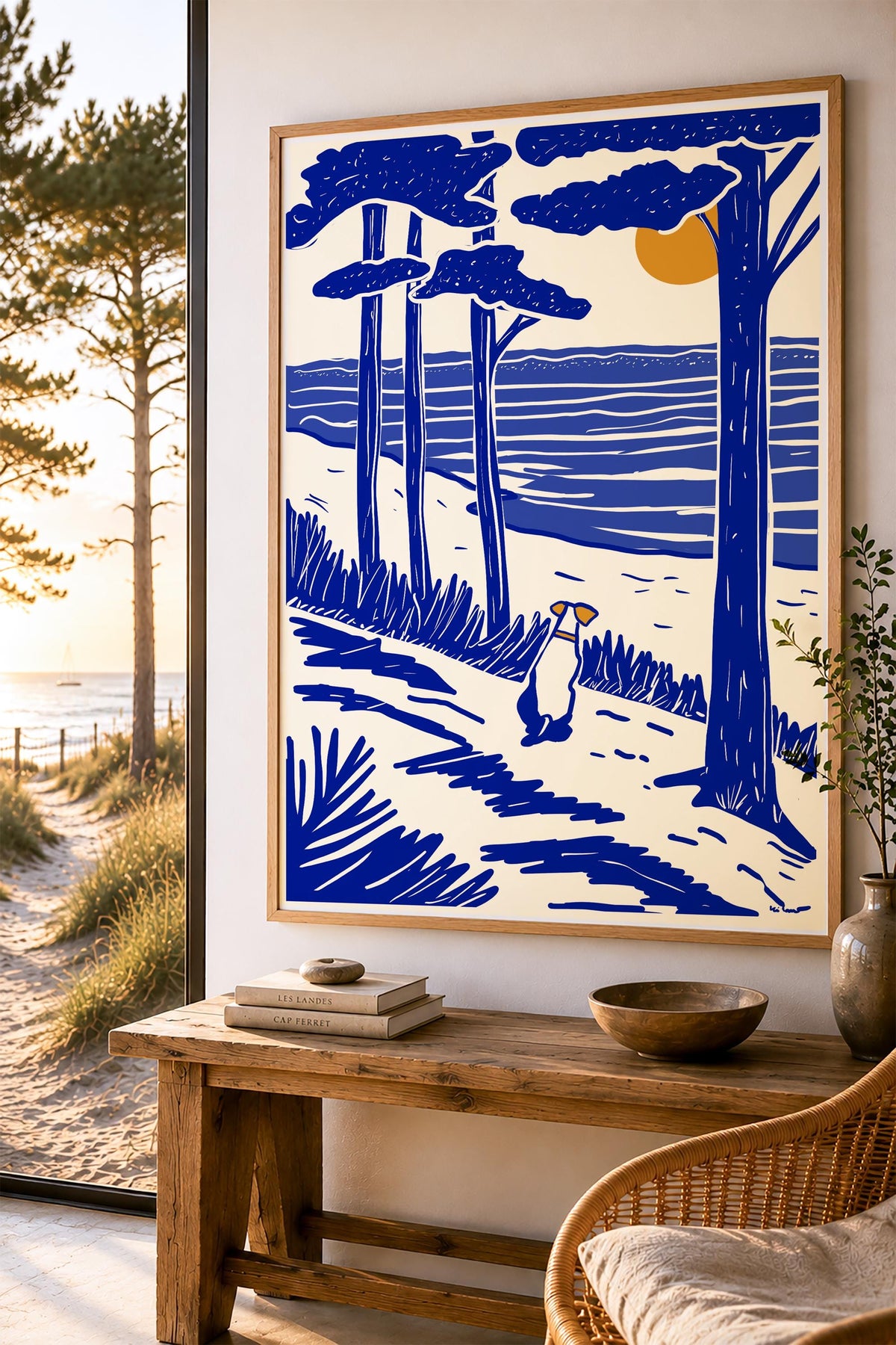 Le Chien face à la Mer — illustration Kilmo Studio