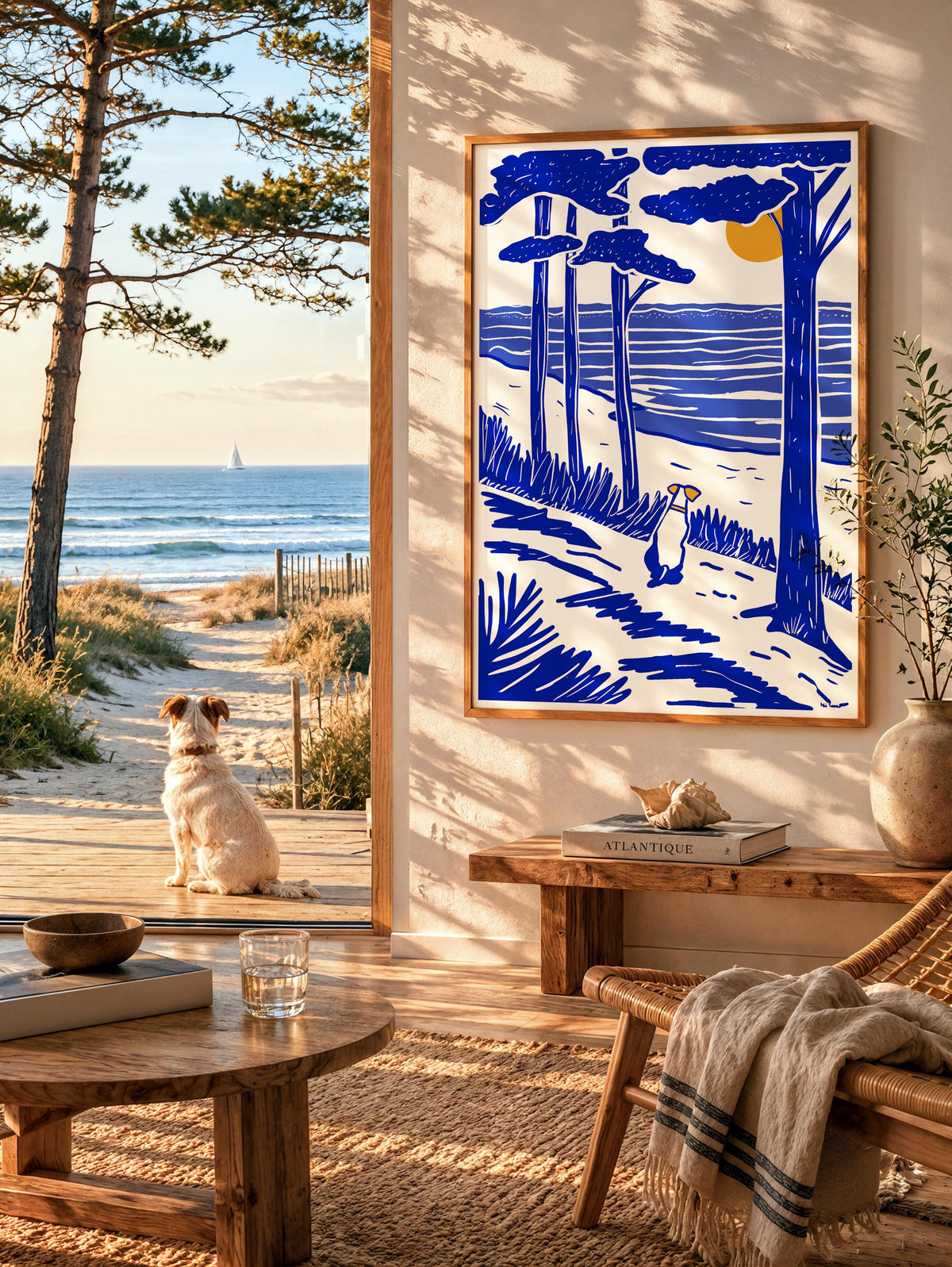 Le Chien face à la Mer — illustration Kilmo Studio — vue 2