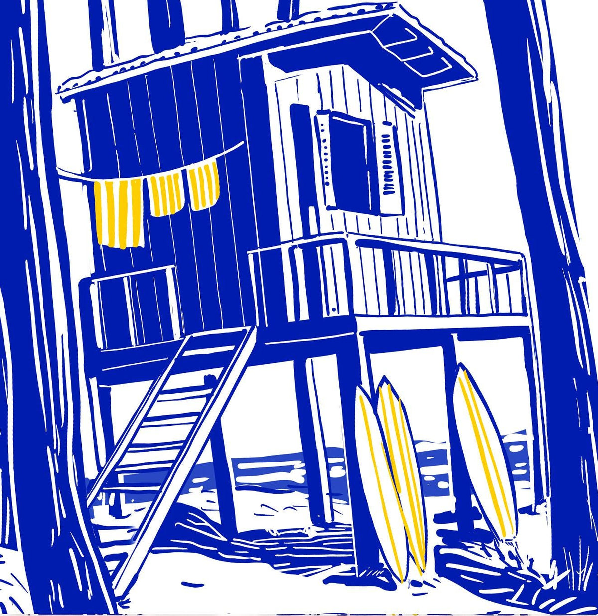 Cabane de Plage — illustration Kilmo Studio — vue 2