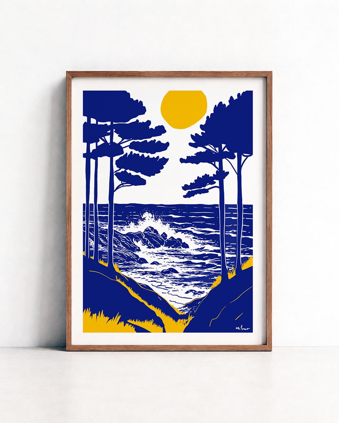 Océan Atlantique — illustration Kilmo Studio — vue 6