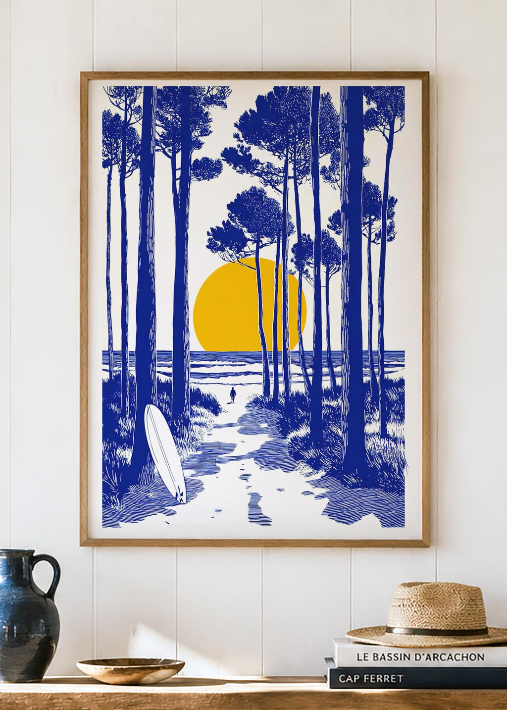 Forêt de Pins & Océan — illustration Kilmo Studio
