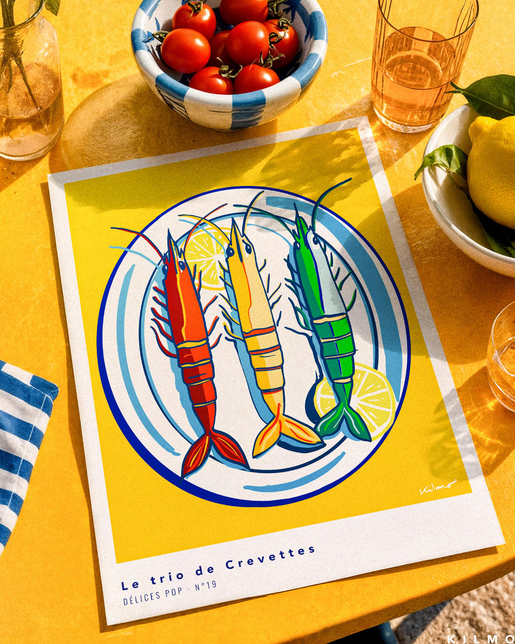 Le Trio de Crevettes — illustration Kilmo Studio
