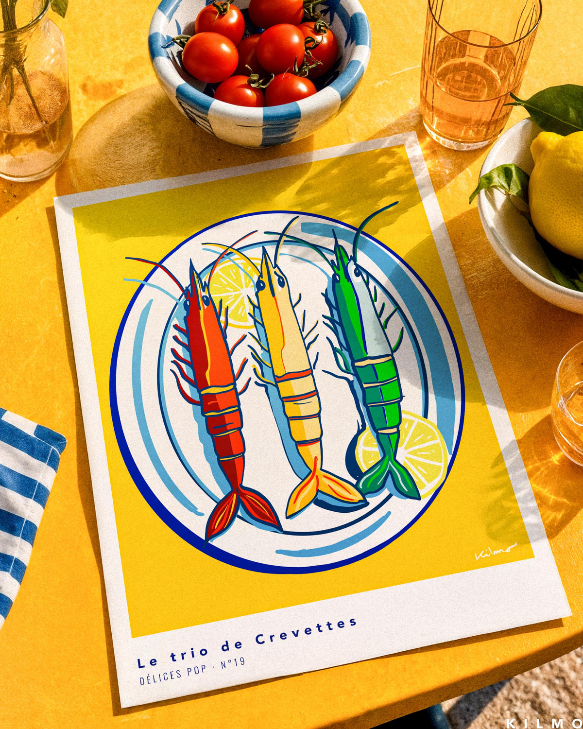 Le Trio de Crevettes — illustration Kilmo Studio
