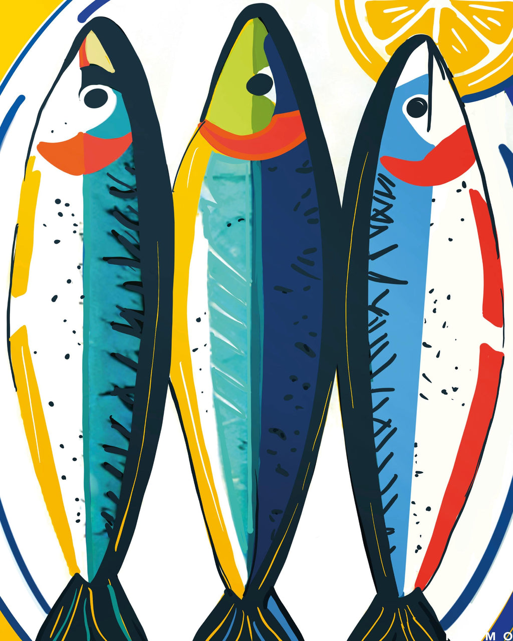 Les Sardines Grillées — illustration Kilmo Studio — vue 3