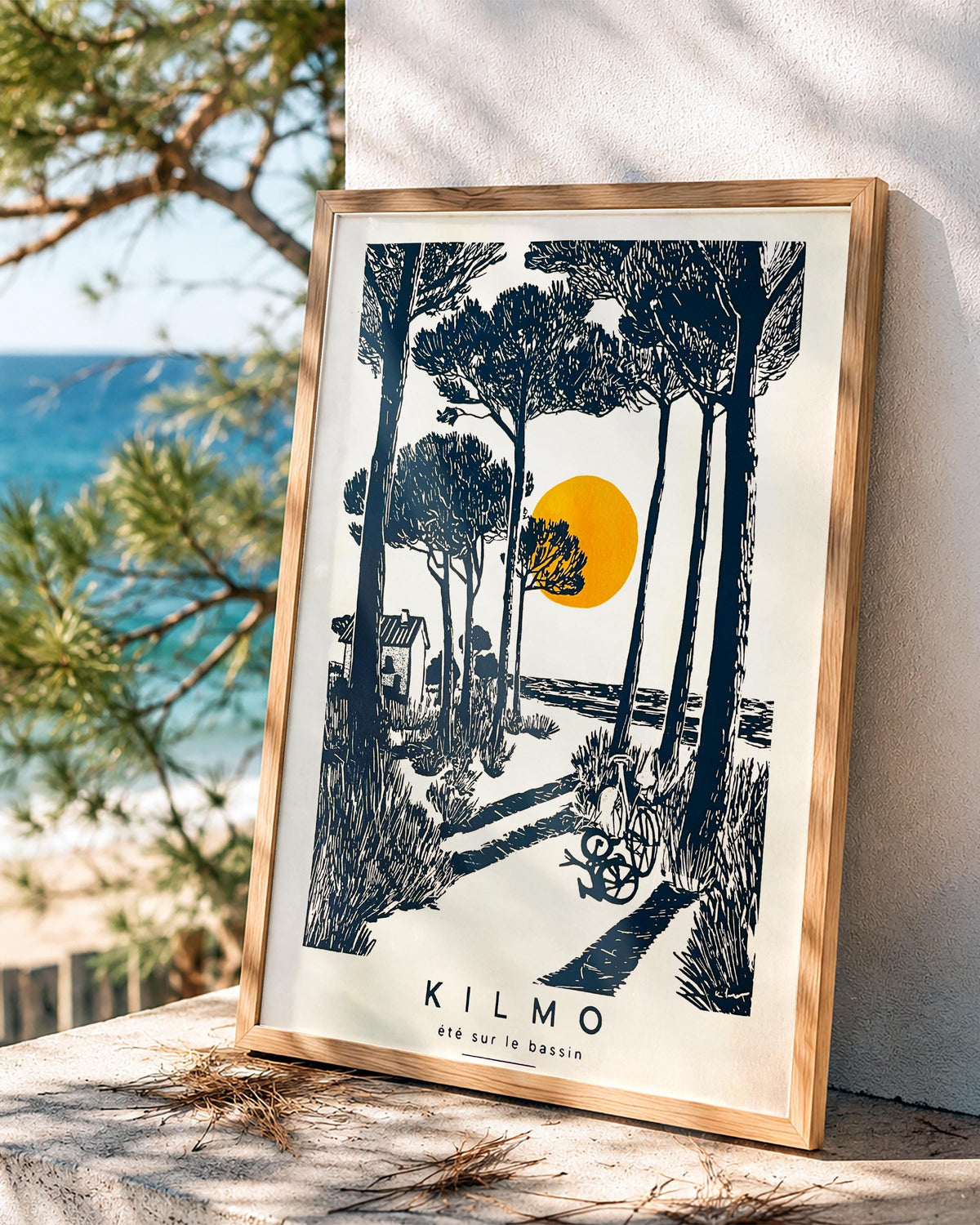 Été sur le Bassin — illustration Kilmo Studio