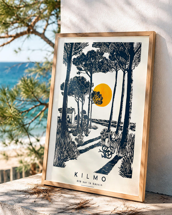 Été sur le Bassin — illustration Kilmo Studio
