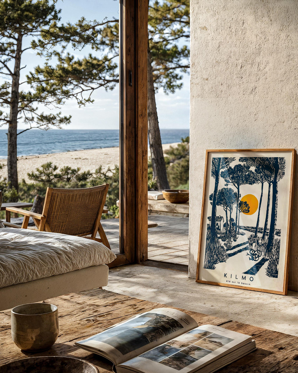 Été sur le Bassin — illustration Kilmo Studio — vue 2
