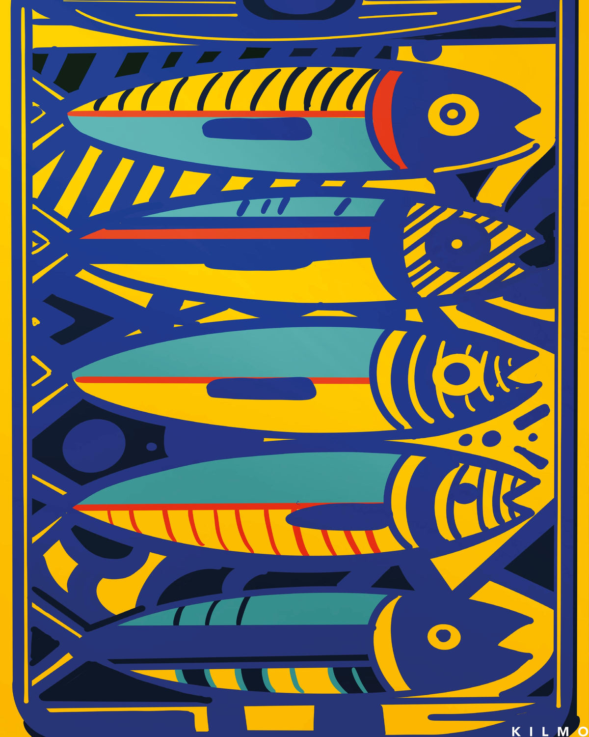 Sardines en Boîte — illustration Kilmo Studio — vue 2