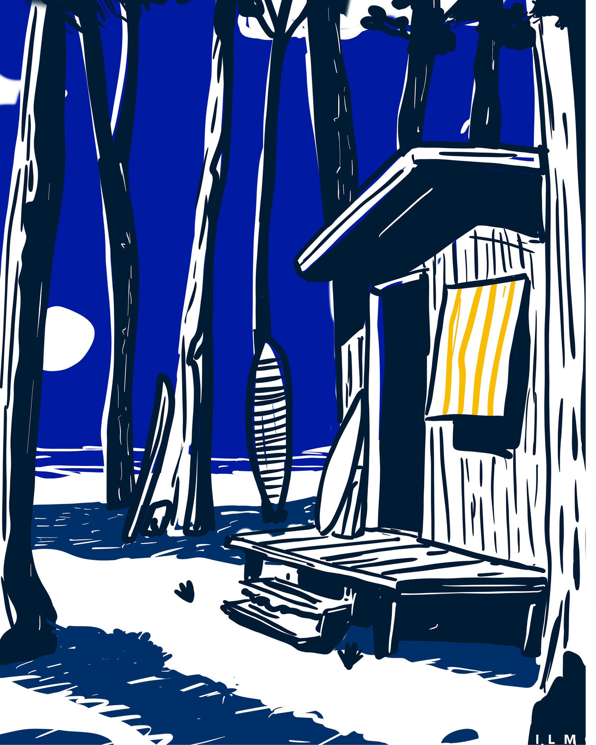 Le Retour à la Cabane — illustration Kilmo Studio — vue 2